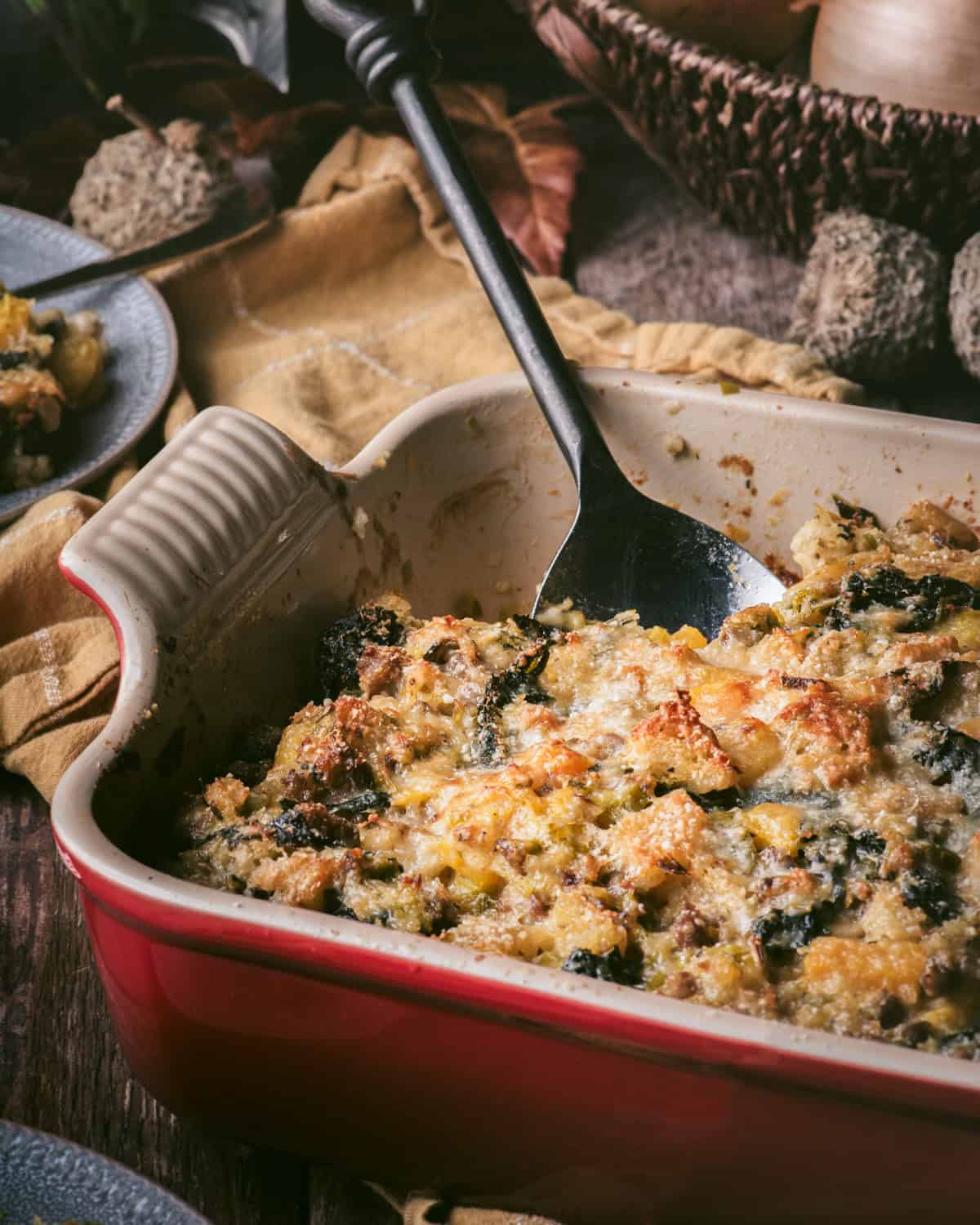 Italian Sausage Kale and Butternut Squash Stuffing