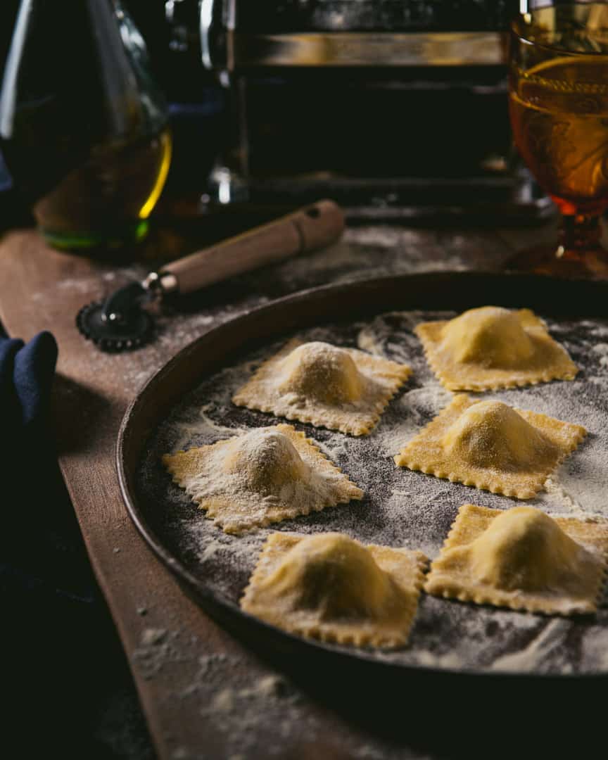 Lobster Ravioli with Lemon Cream Sauce