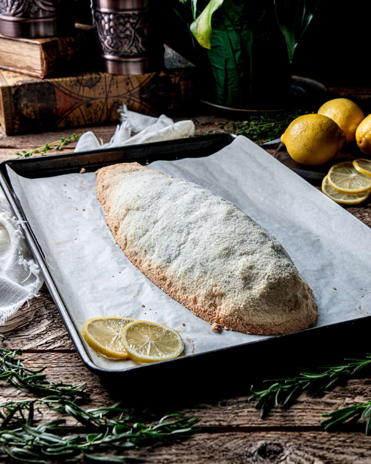 Salt Baked Branzino