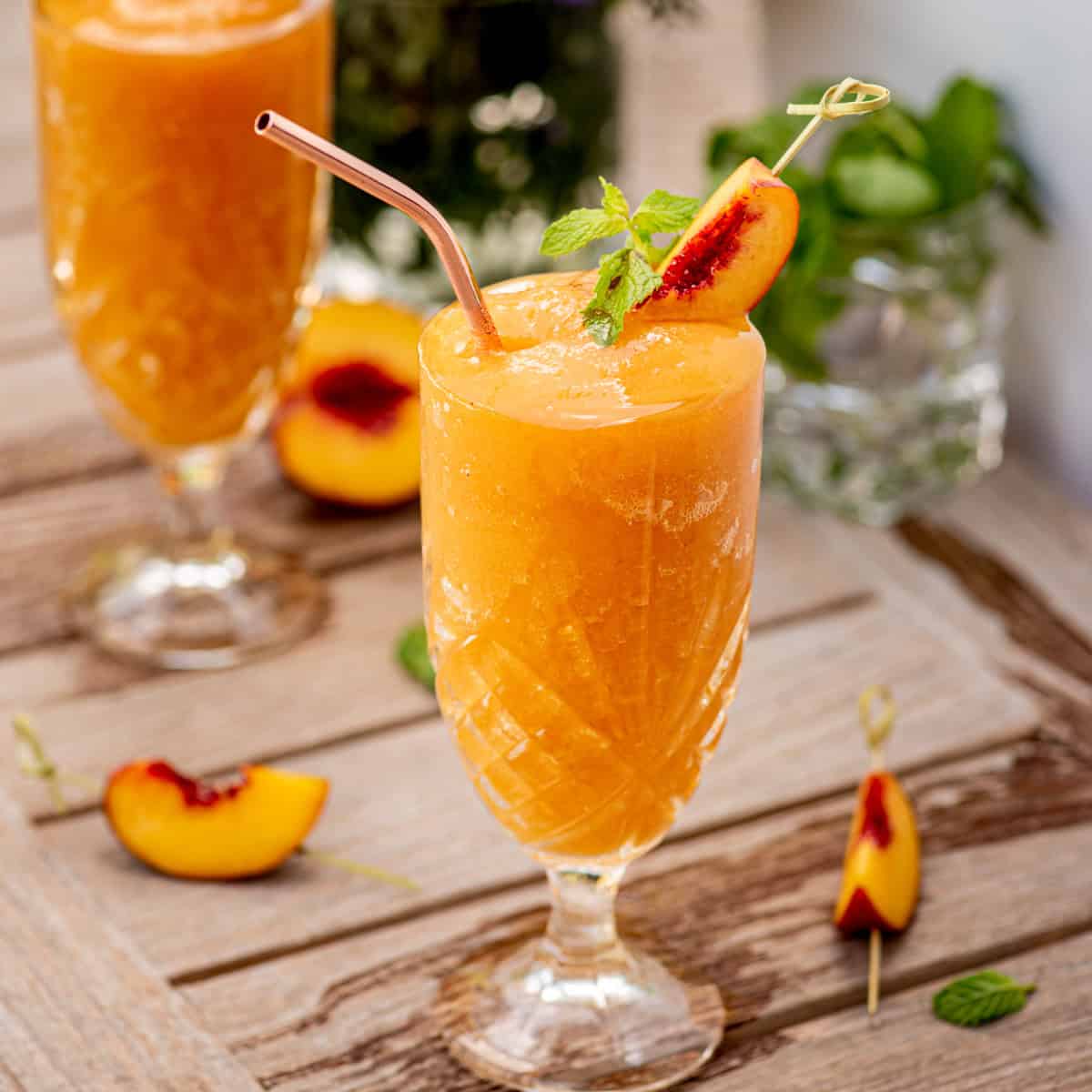 Peach Elderflower Frosé