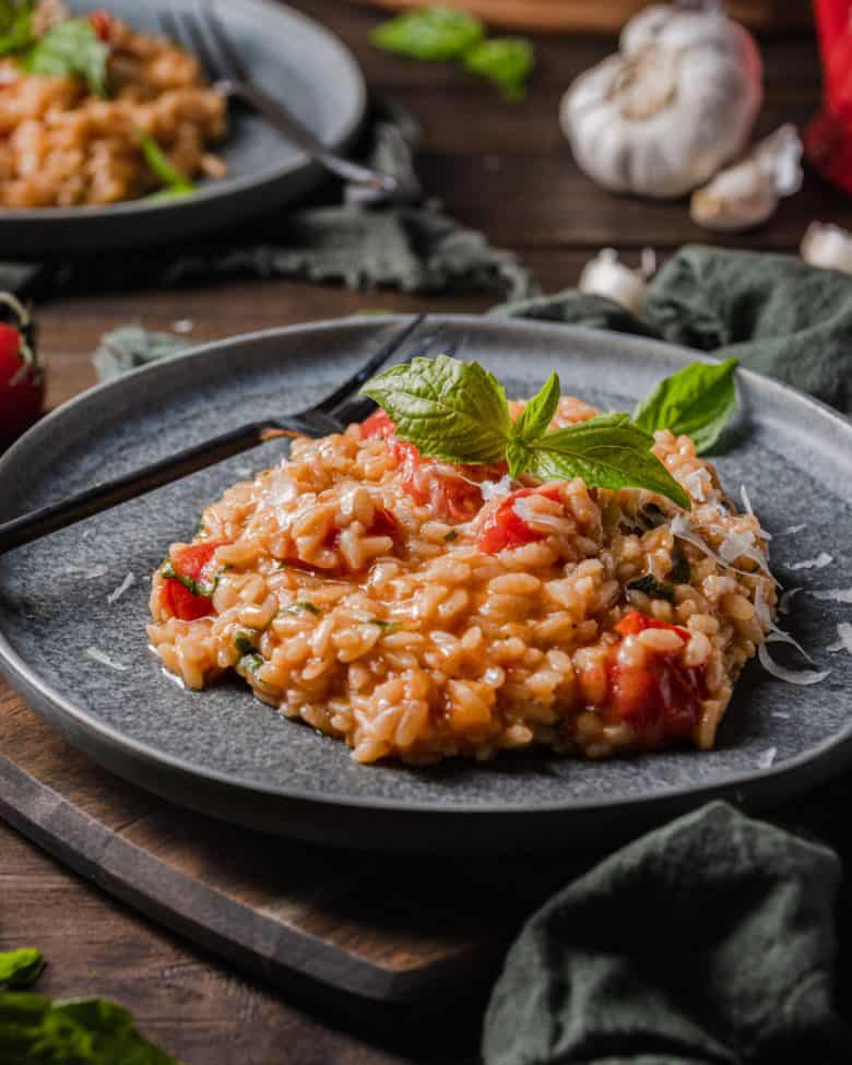 Creamy Tomato Basil Risotto (Easy Italian Recipe) - Cooking With Wine Blog