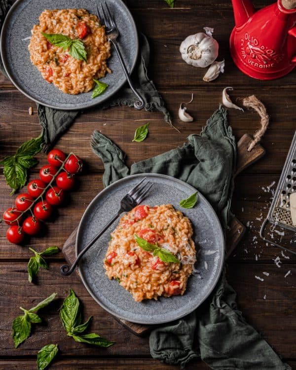 Creamy Tomato Basil Risotto (Easy Italian Recipe) - Cooking With Wine Blog