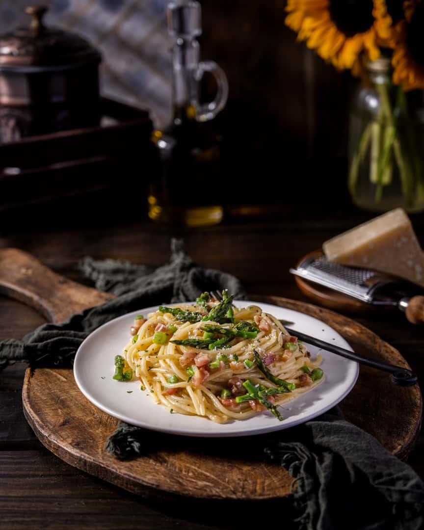 Carbonara with Asparagus