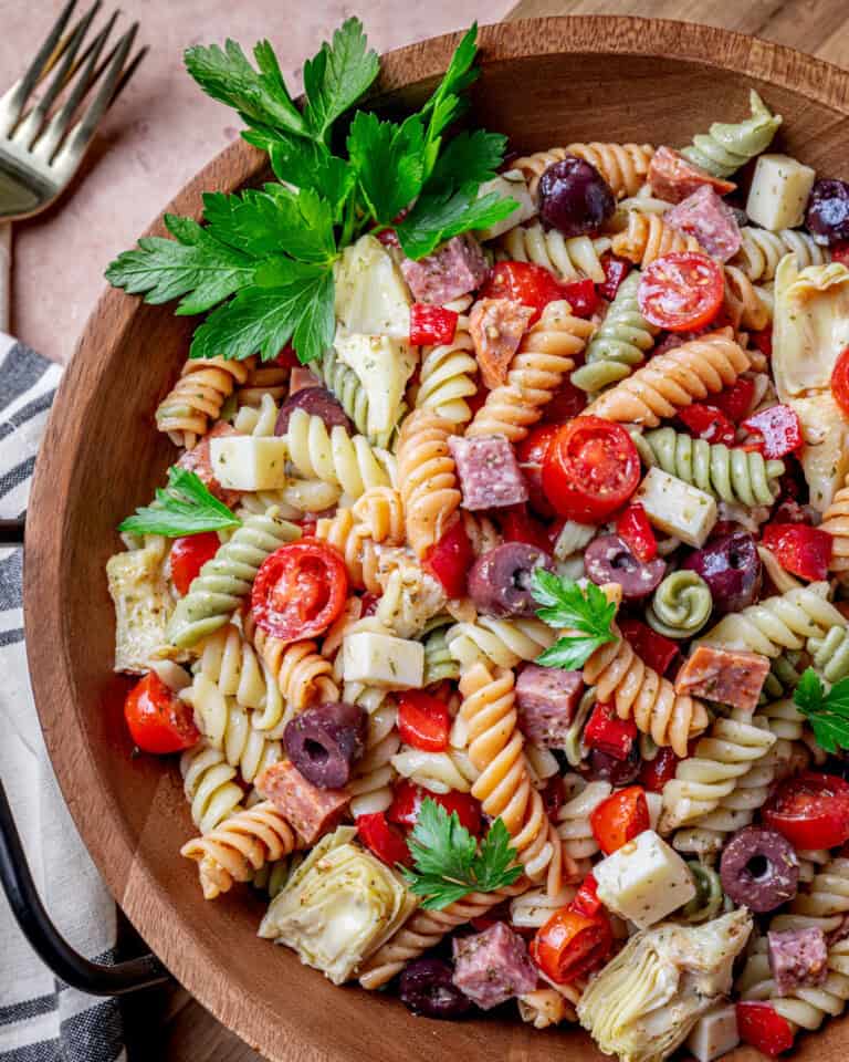 Zesty Italian Pasta Salad with Homemade Dressing - Cooking With Wine Blog