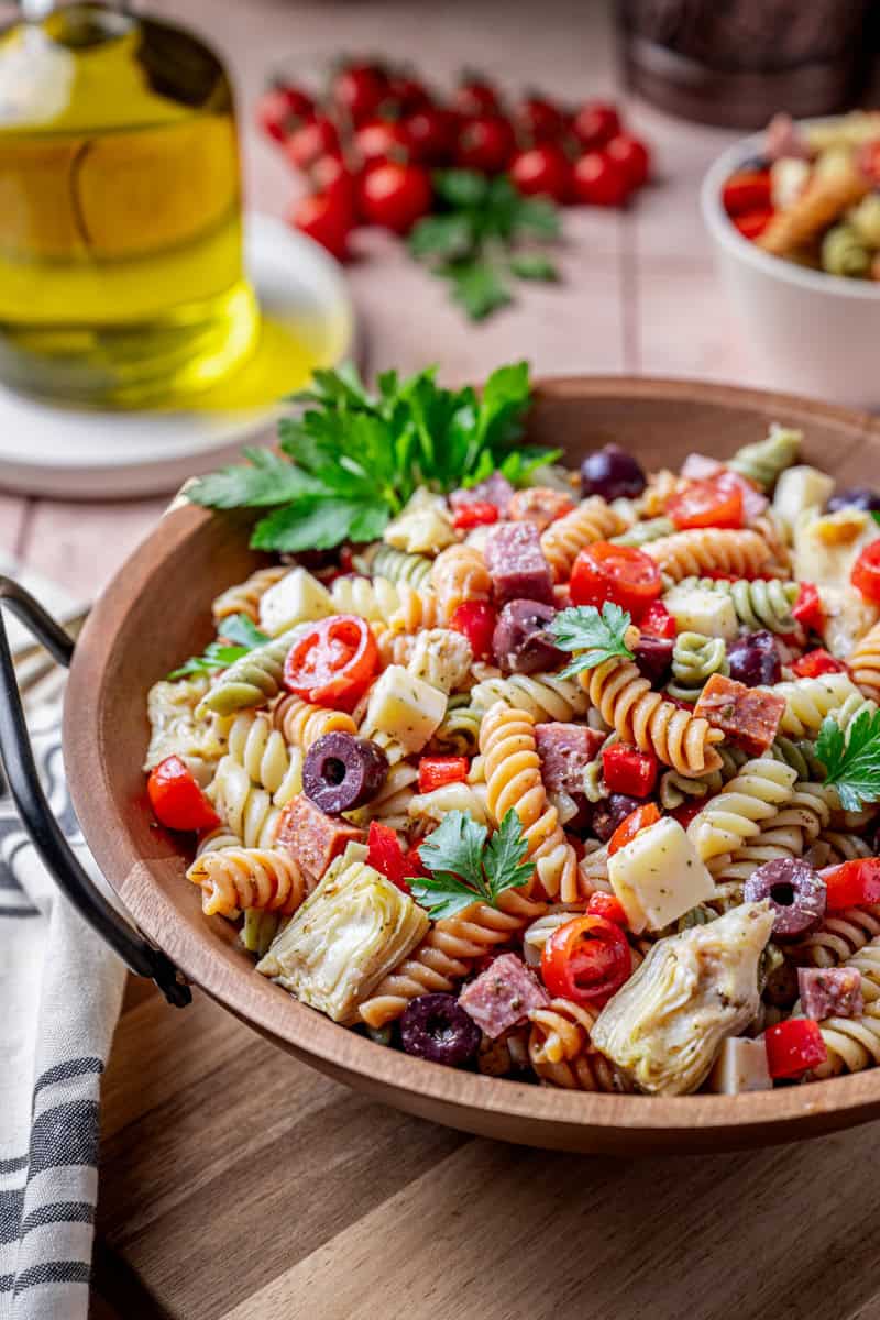 Zesty Italian Pasta Salad with Homemade Dressing - Cooking With Wine Blog