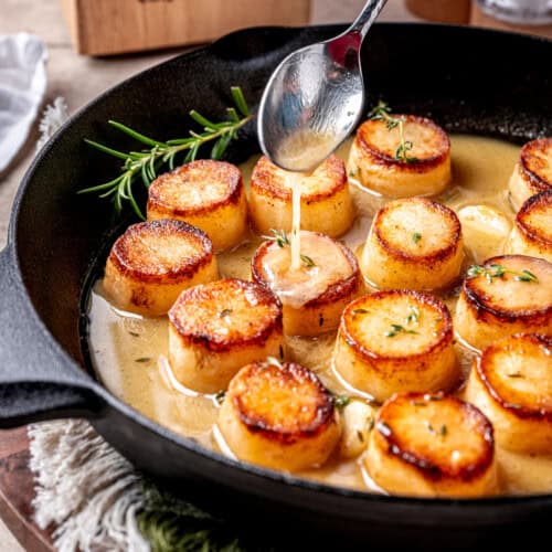 Delicious Skillet Roasted Fondant Potatoes Recipe
