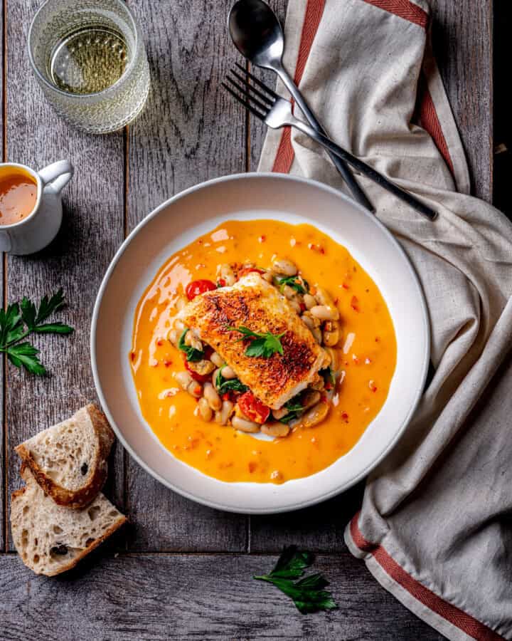 Callabrian Cod Oven Roasted Cod with Calabrian Chili Butter Sauce - Cooking With Wine Blog
