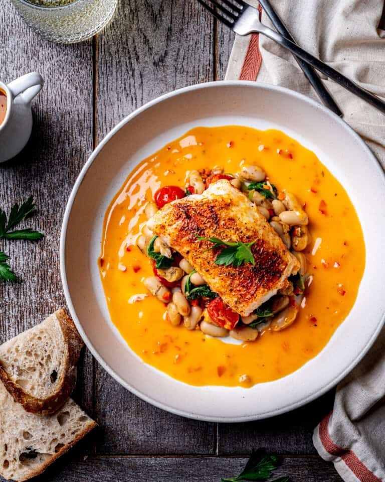 Callabrian Cod Oven Roasted Cod with Calabrian Chili Butter Sauce - Cooking With Wine Blog