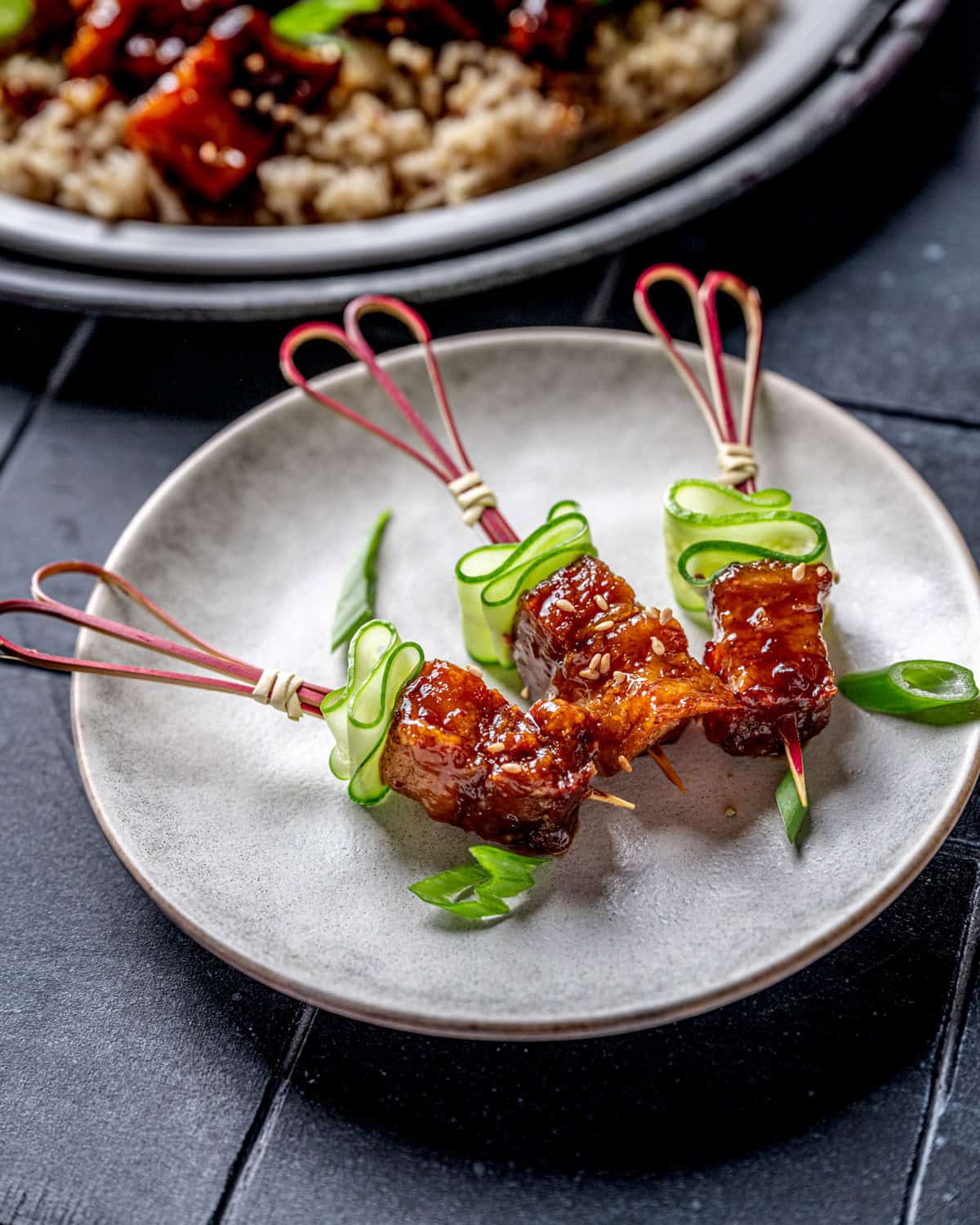 Crispy Sous Vide Pork Belly Bites with Soy Ginger Glaze