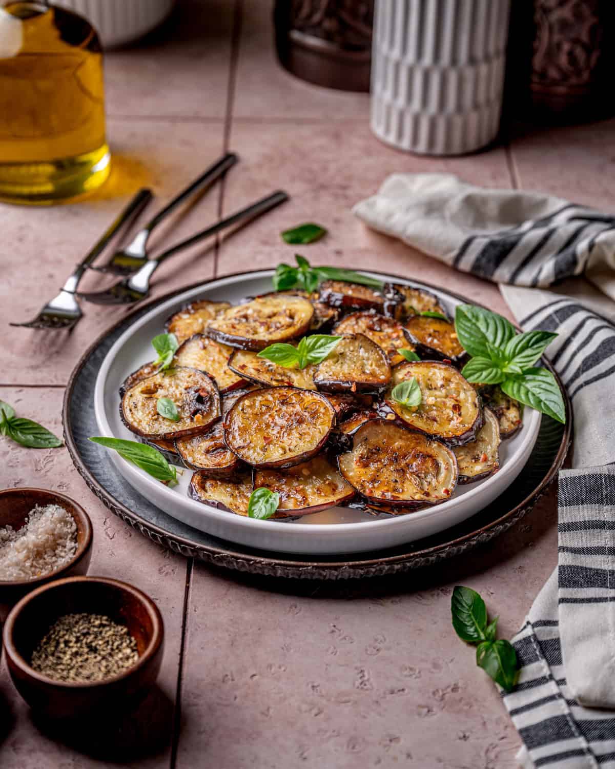 Garlic Herb Sautéed Italian Eggplant