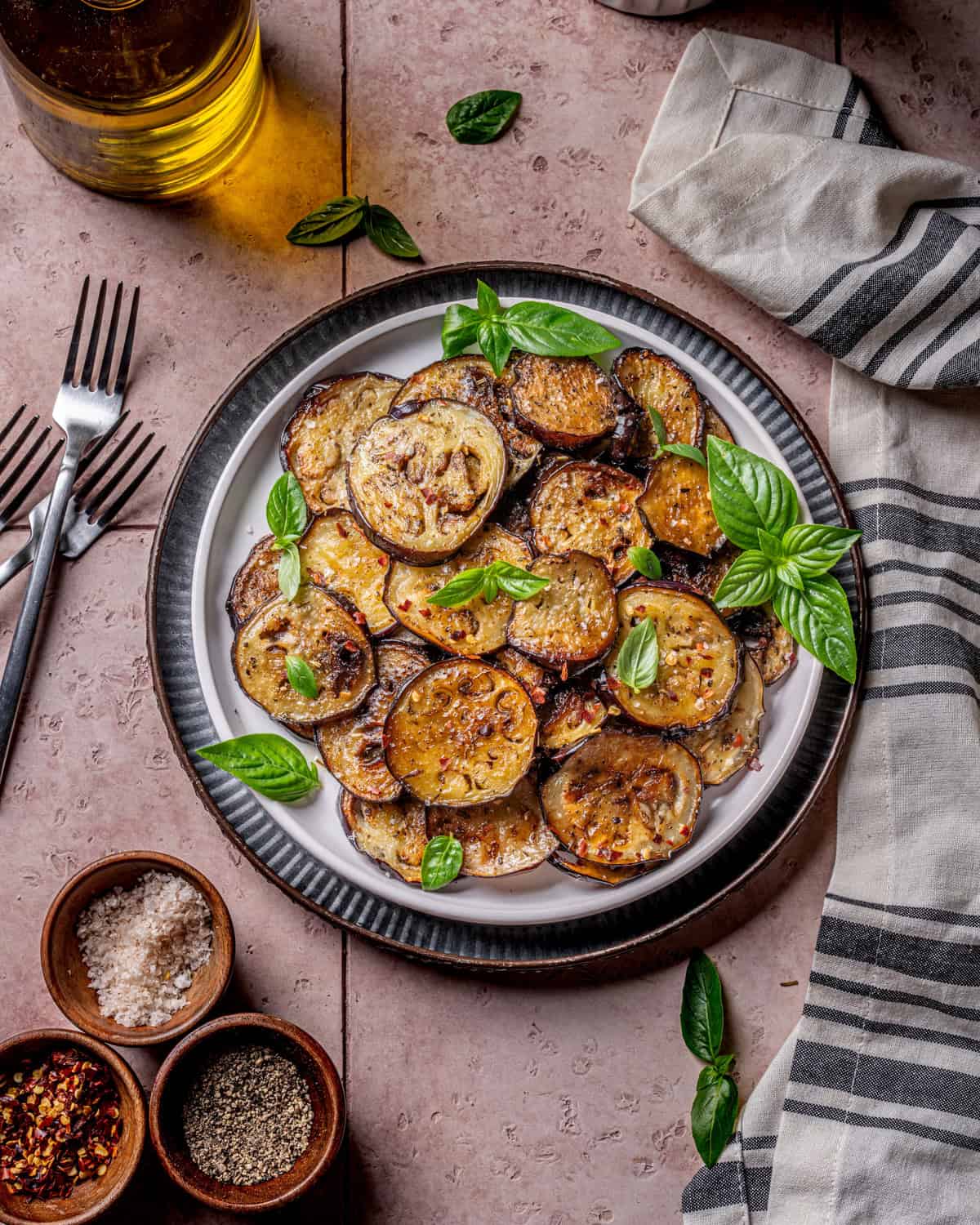 Garlic Herb Sautéed Italian Eggplant