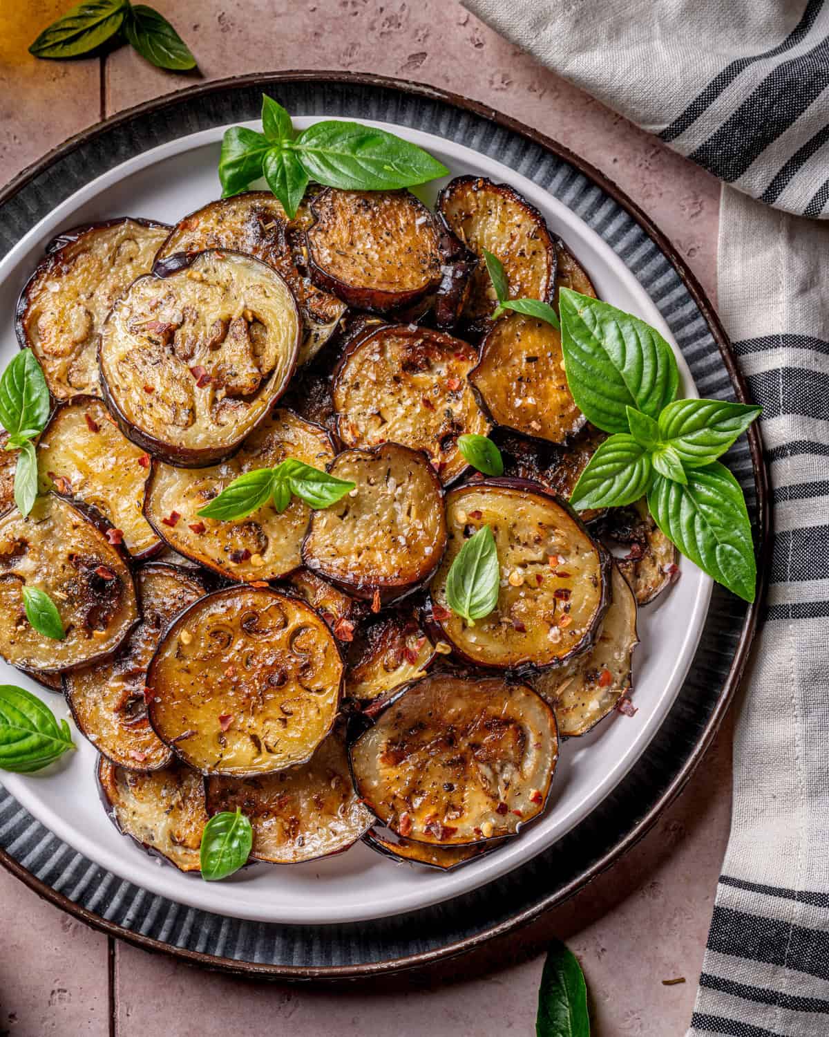 Garlic Herb Sautéed Italian Eggplant