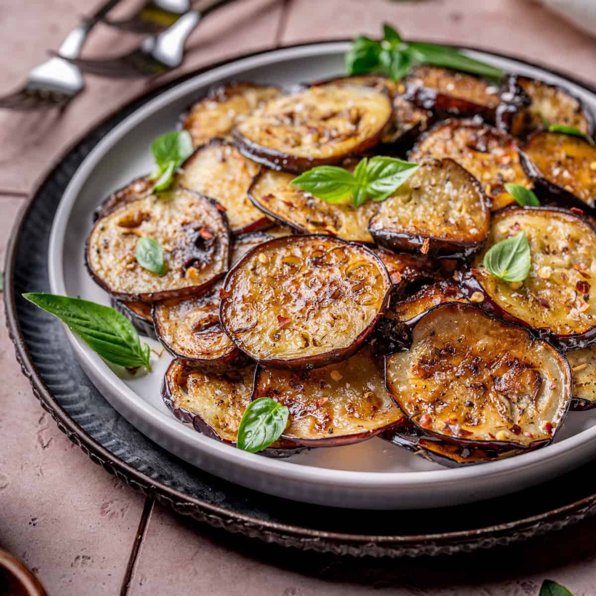 Garlic Herb Sautéed Italian Eggplant