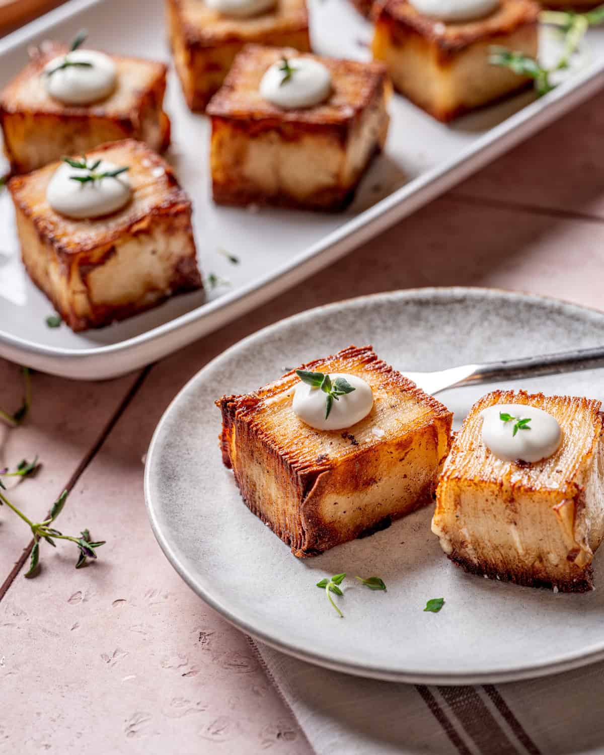 Potato Parmesan Potato Pavé