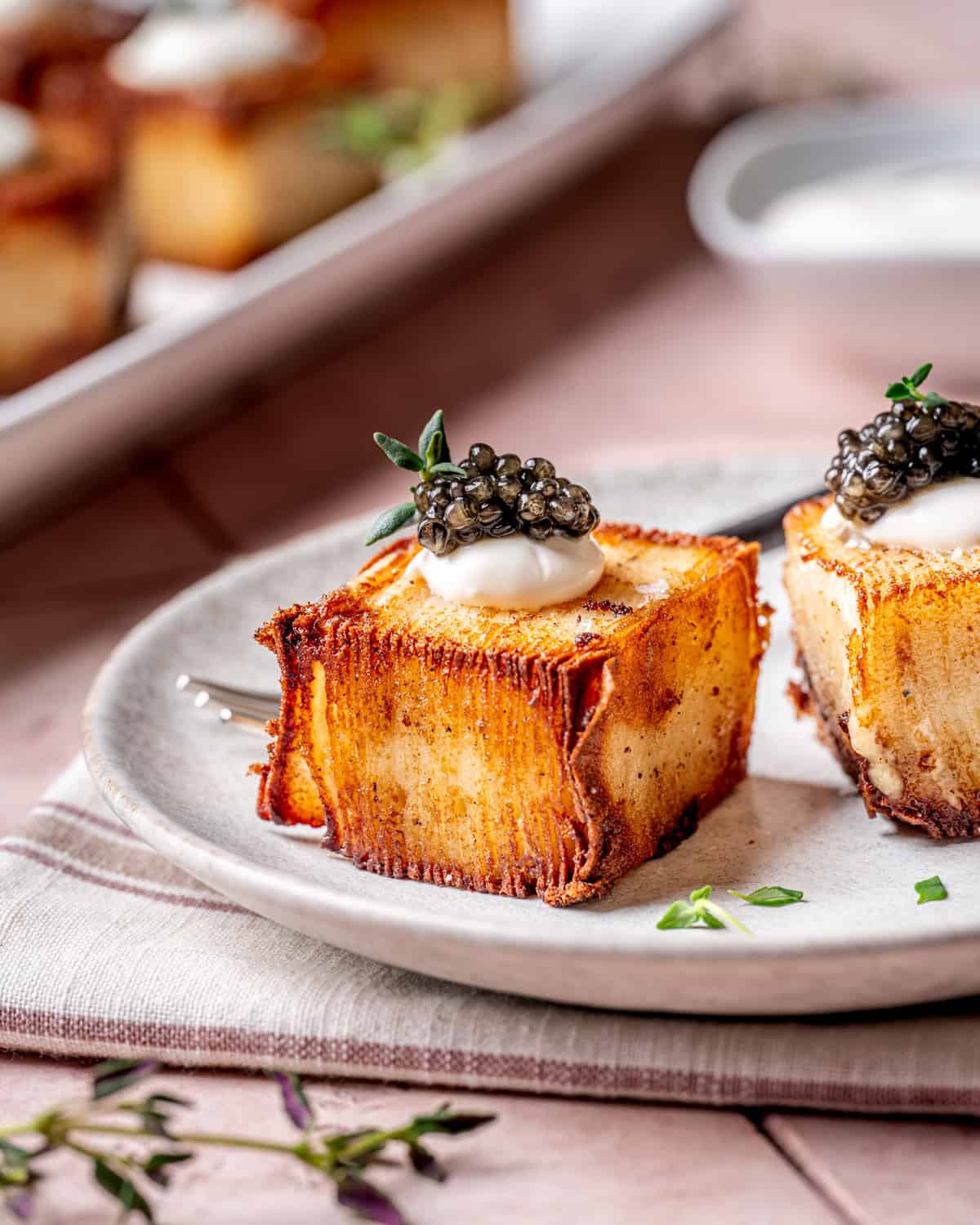 Potato Pave with Caviar
