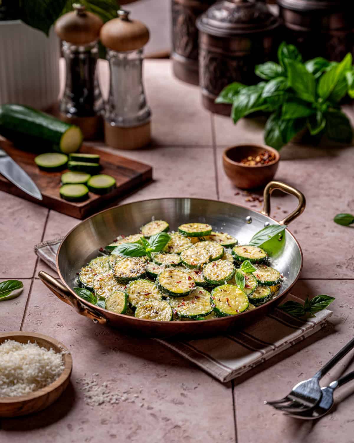 Italian Herb Sautéed Zucchini