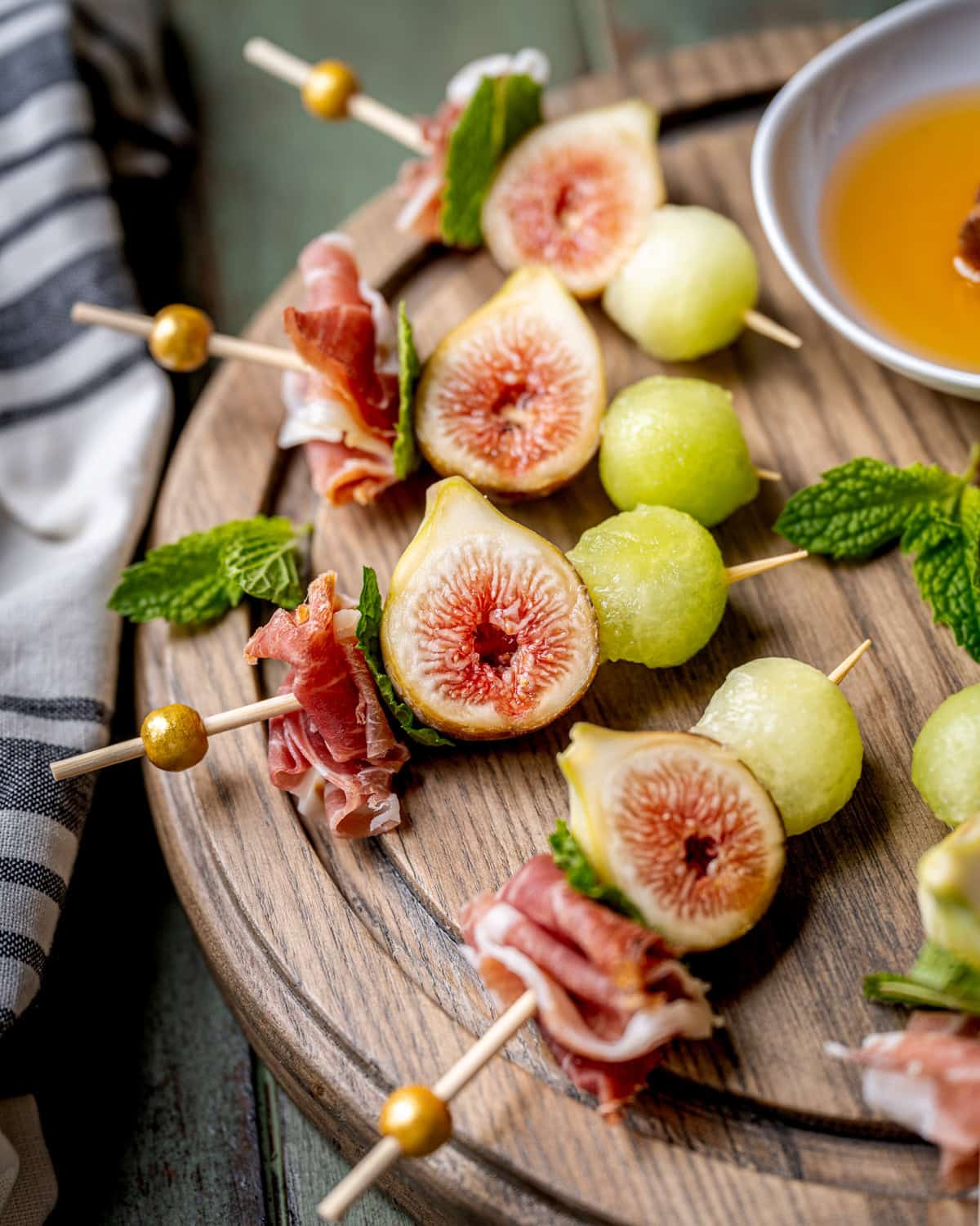 Fig Prosciutto and Honeydew Bites