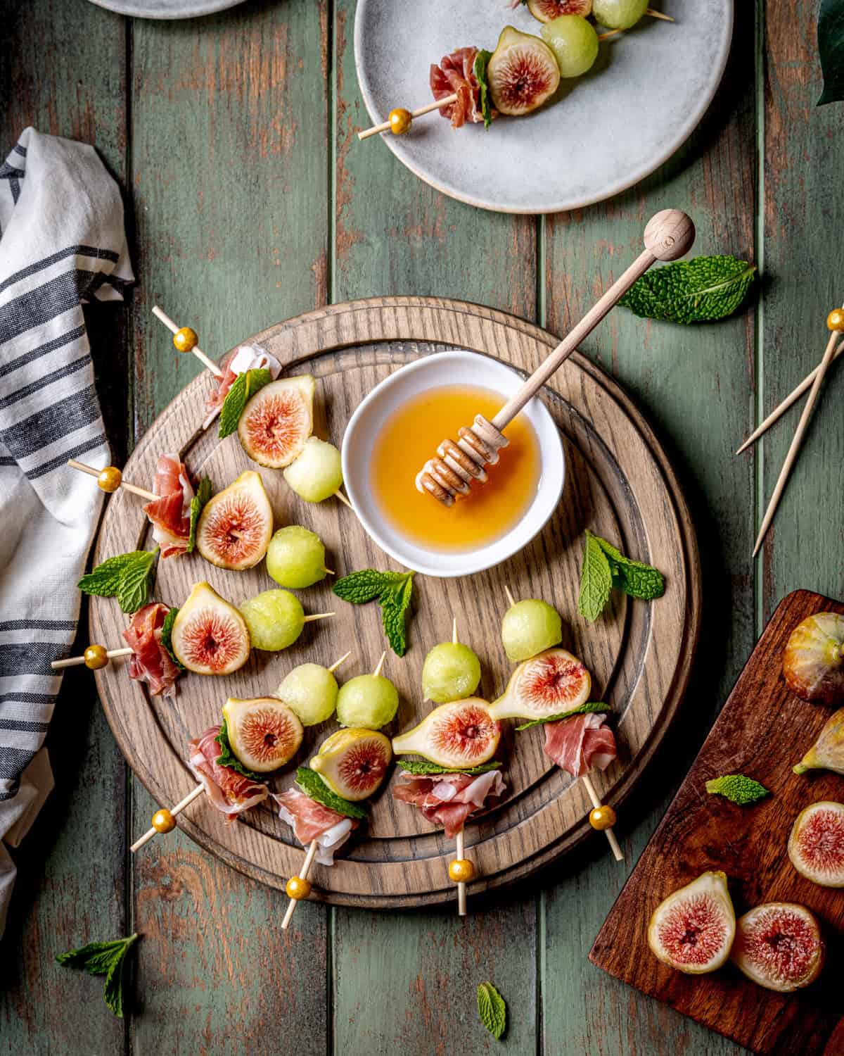 Fig Prosciutto and Honeydew Bites