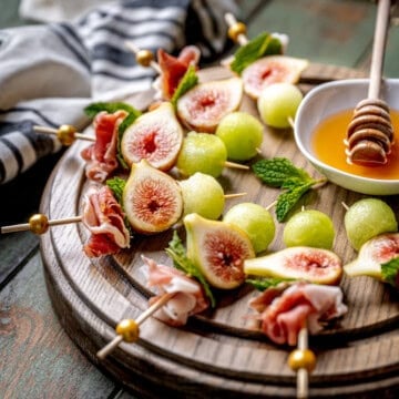 Fig Prosciutto and Honeydew Bites