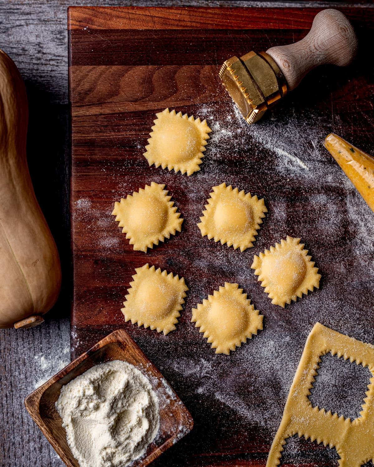 Homemade Butternute Squash Ravioli