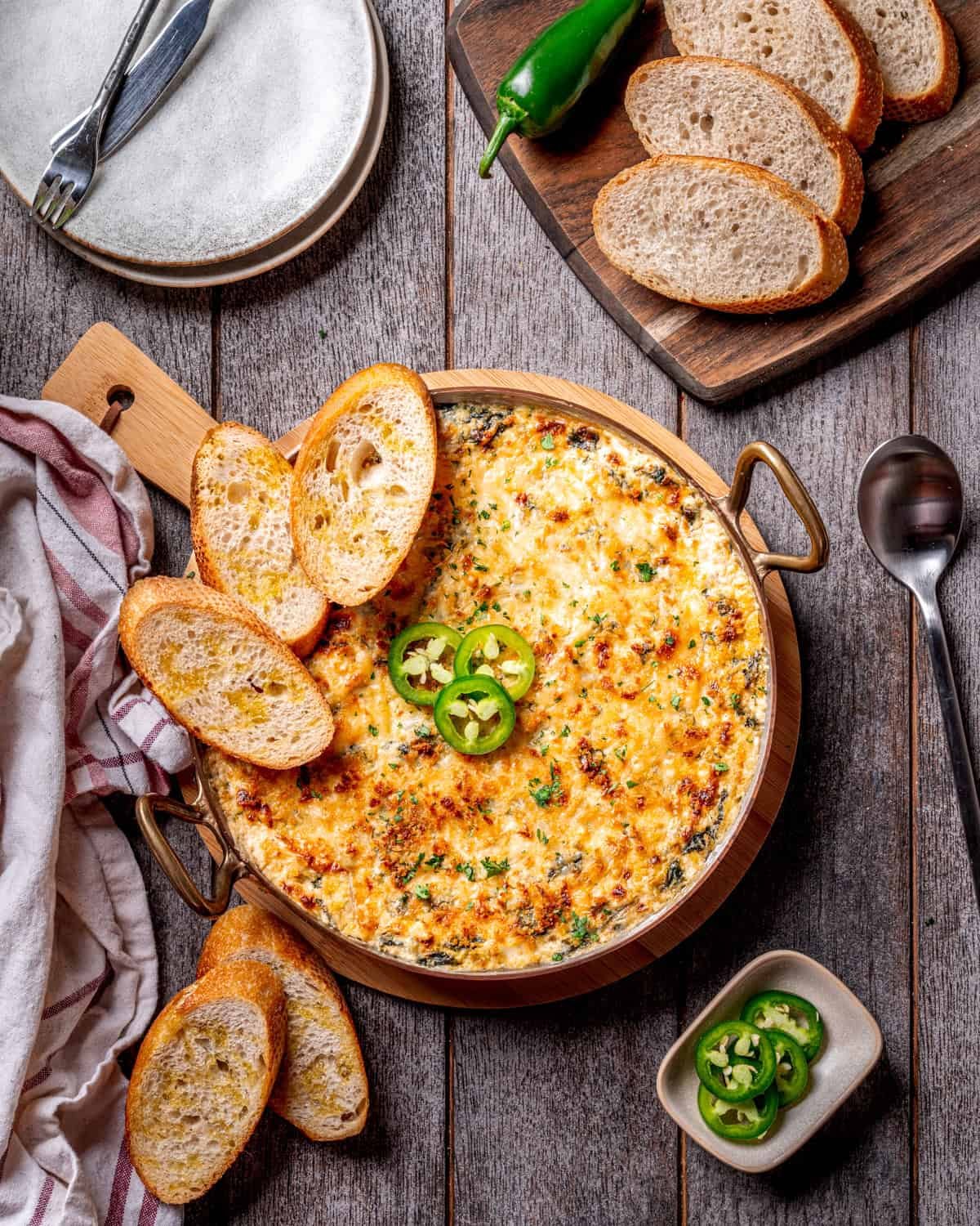Jalapeño Spinach Artichoke Dip