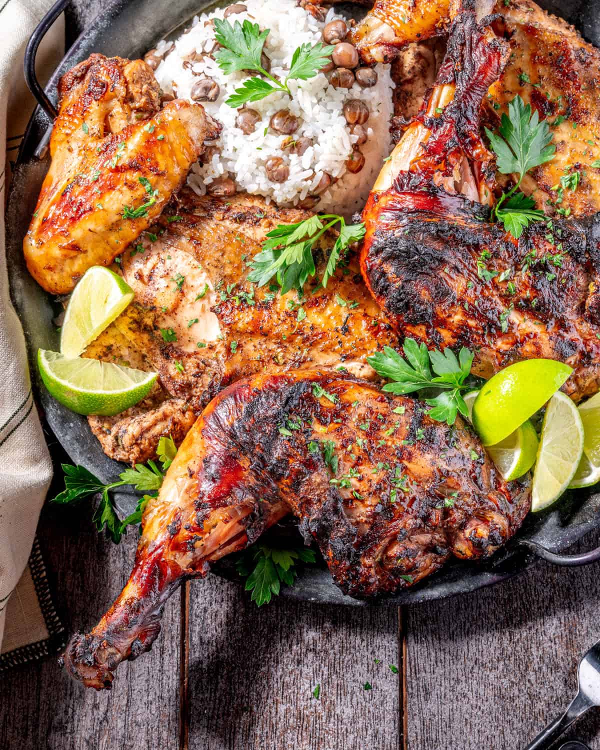 Grilled Jamaican Jerk Chicken (Overnight Marinade)