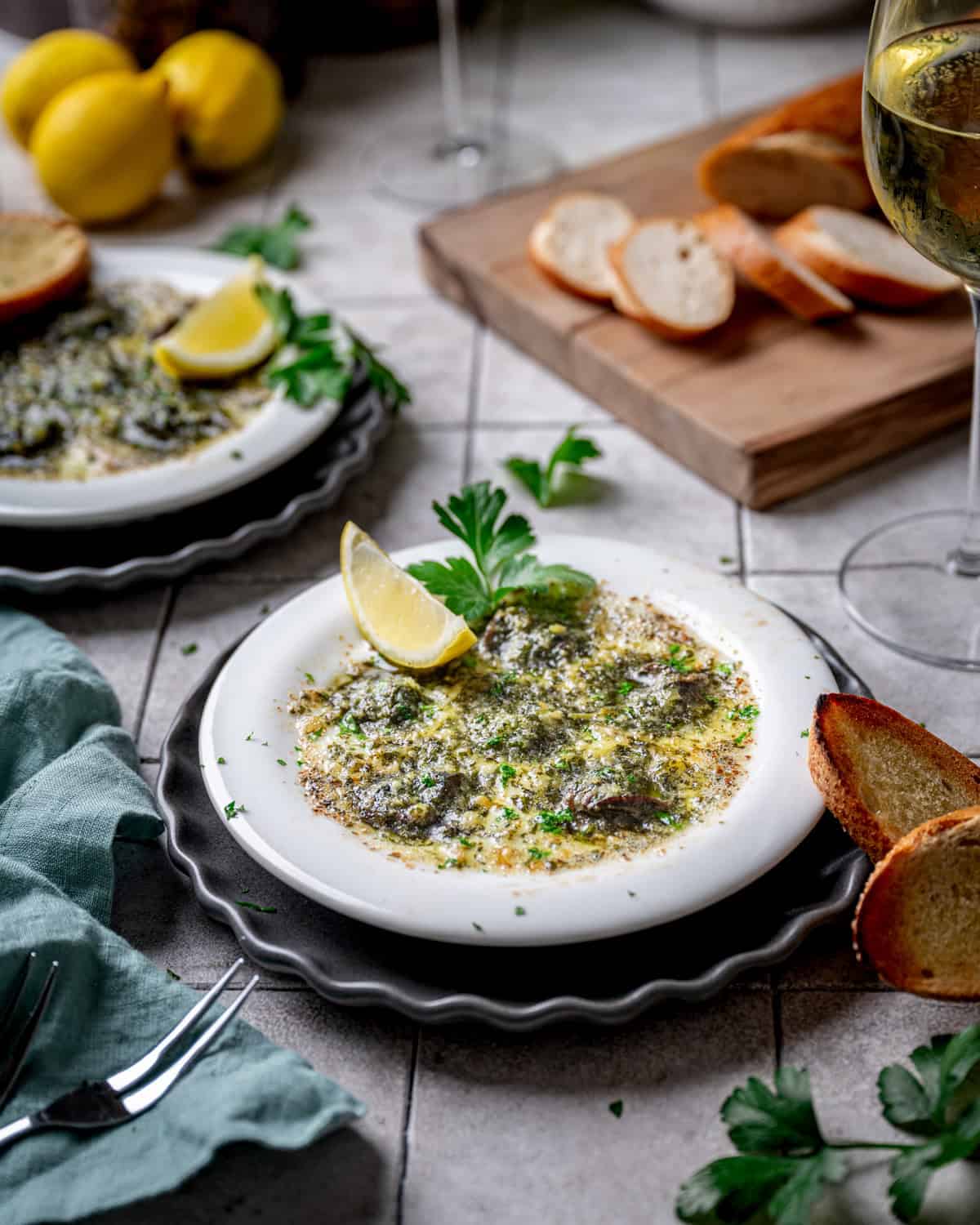 Classic French Escargot with Parsley Garlic Butter