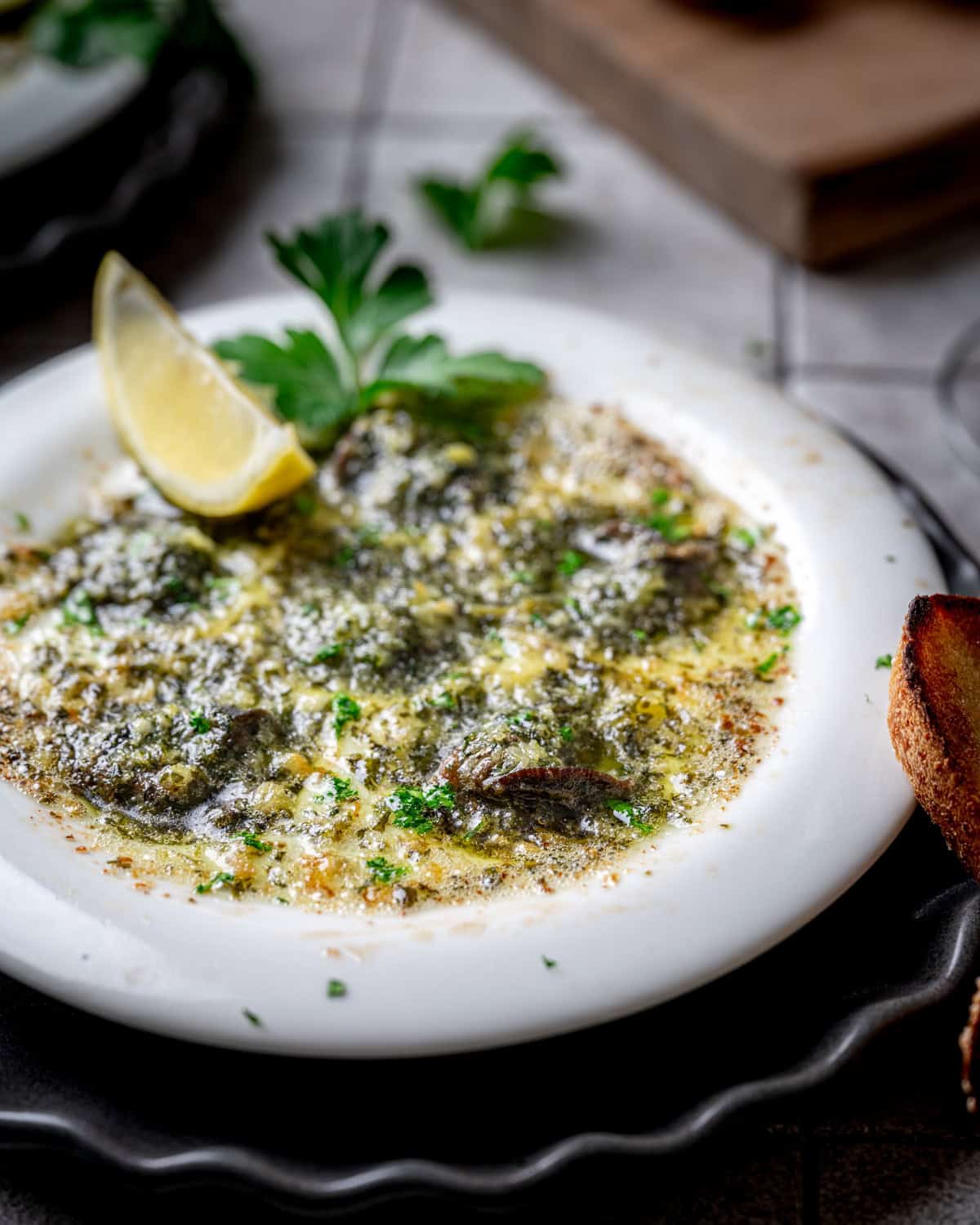 Classic French Escargot with Parsley Garlic Butter