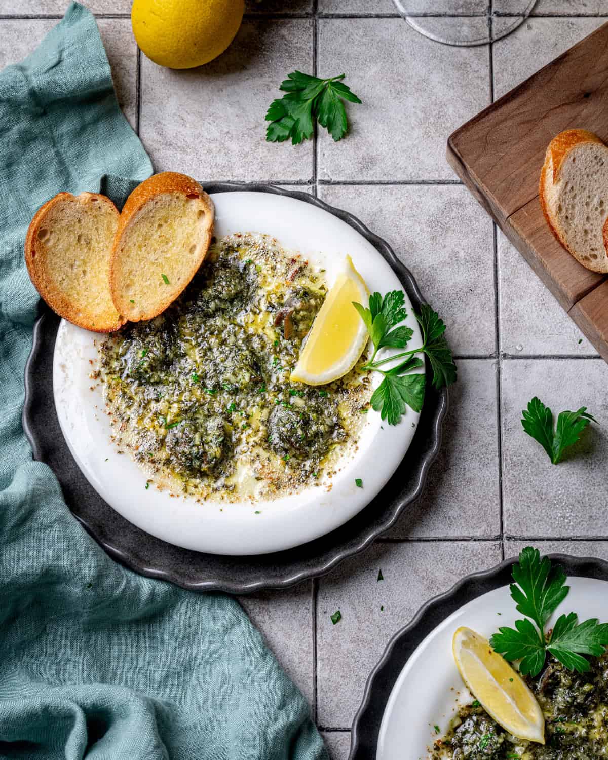 Classic French Escargot with Parsley Garlic Butter
