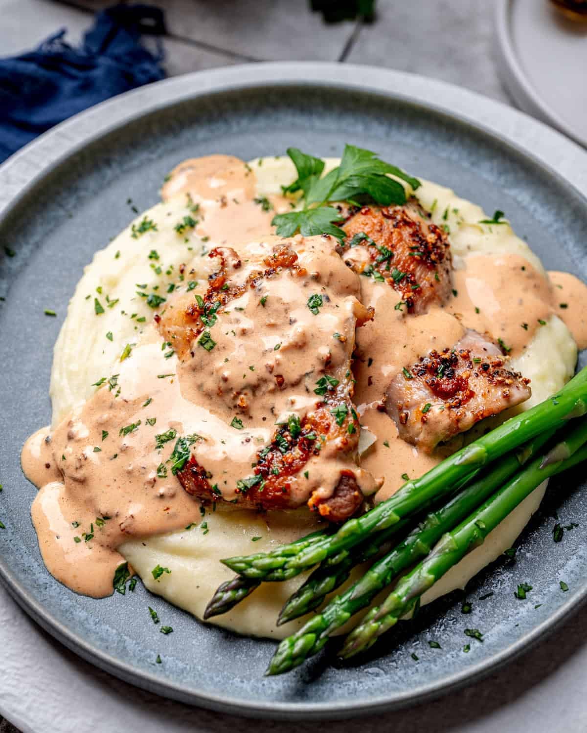 Weeknight Chicken au Poivre in Brandy Peppercorn Cream Sauce