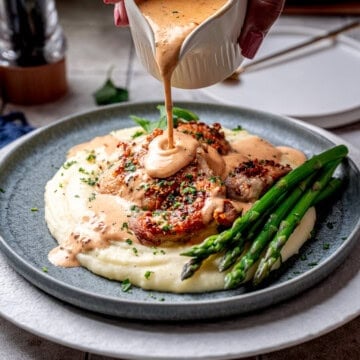 Weeknight Chicken au Poivre in Brandy Peppercorn Cream Sauce