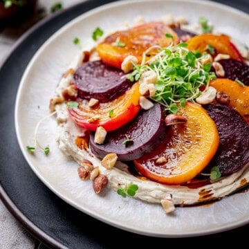 Roasted Beets with Whipped Goat Cheese