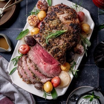 Slow-Roasted Boneless Italian Leg of Lamb with Potatoes