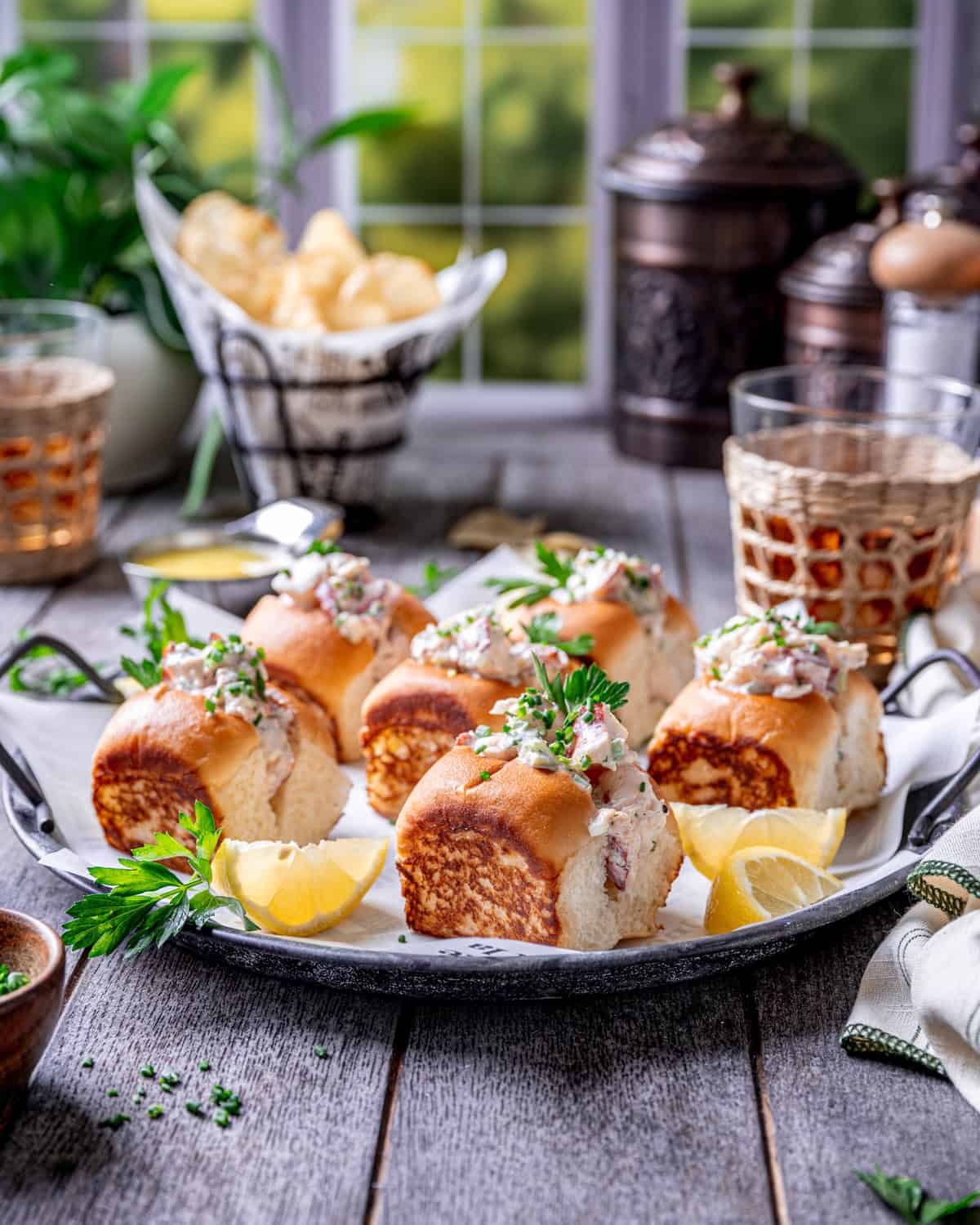 Mini New England Lobster Rolls with Jalapeño Dressing
