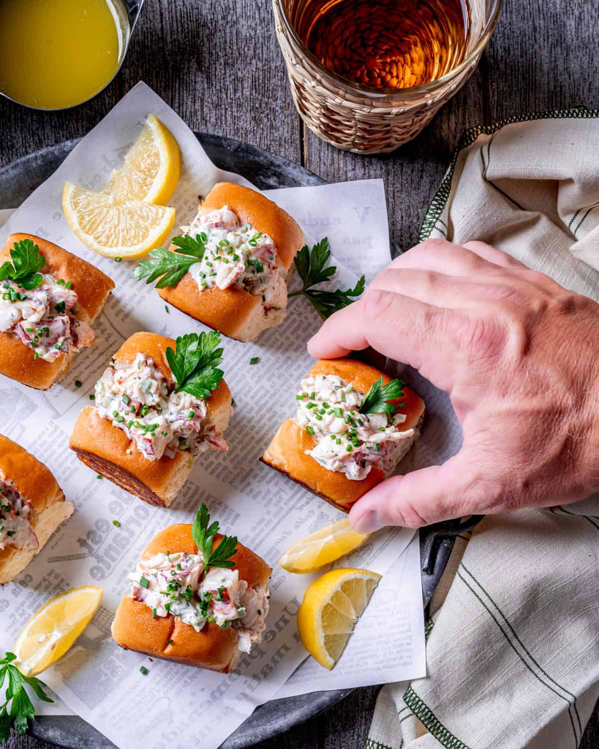 Mini New England Lobster Rolls with Jalapeño Dressing