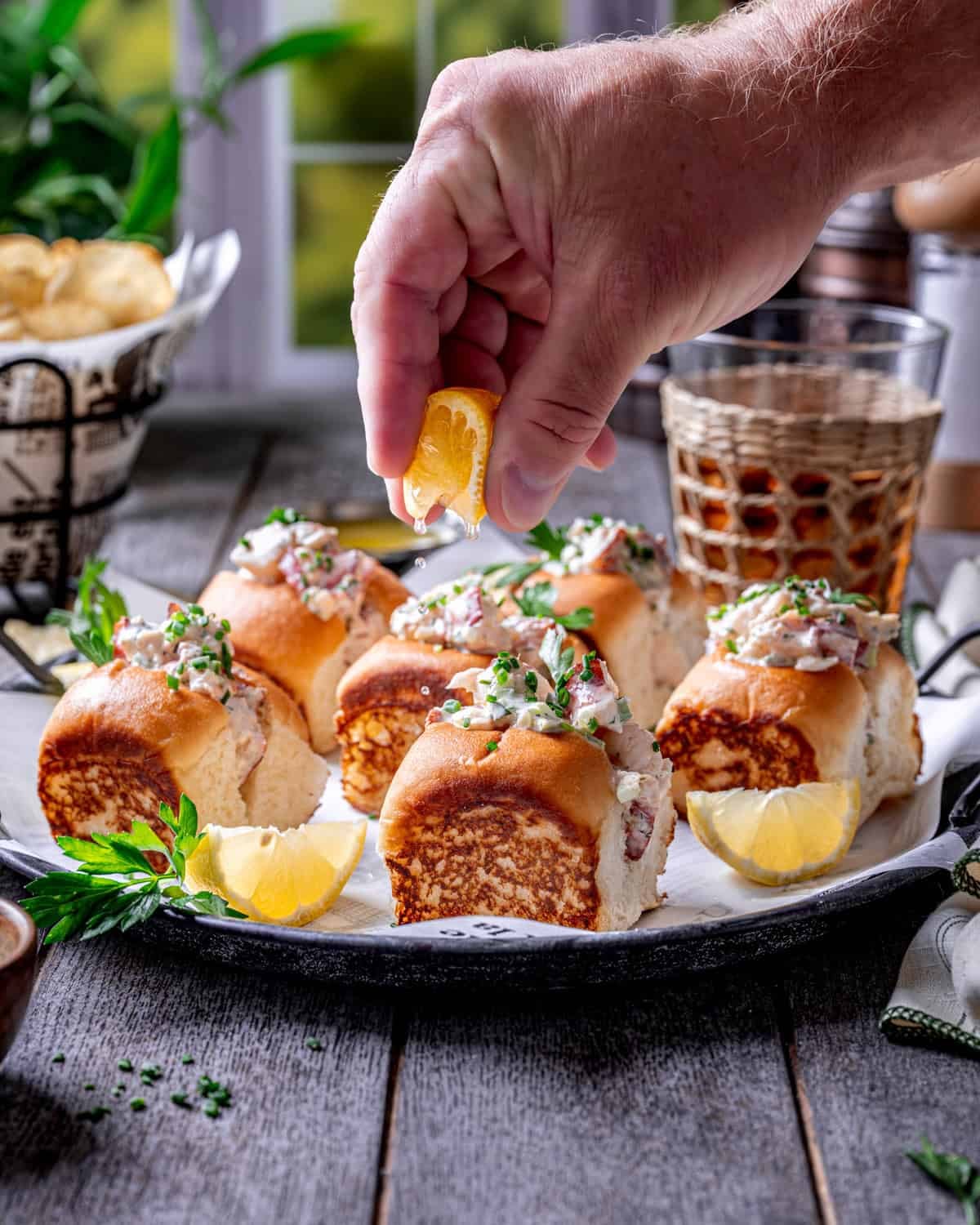 Mini New England Lobster Rolls with Jalapeño Dressing