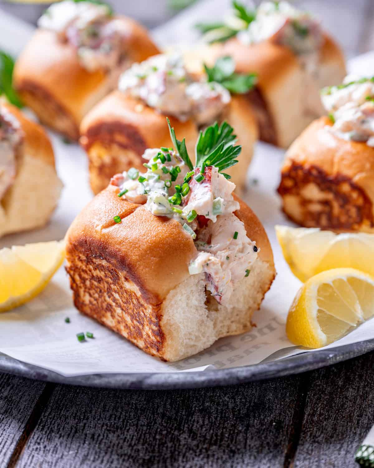 Mini New England Lobster Rolls with Jalapeño Dressing