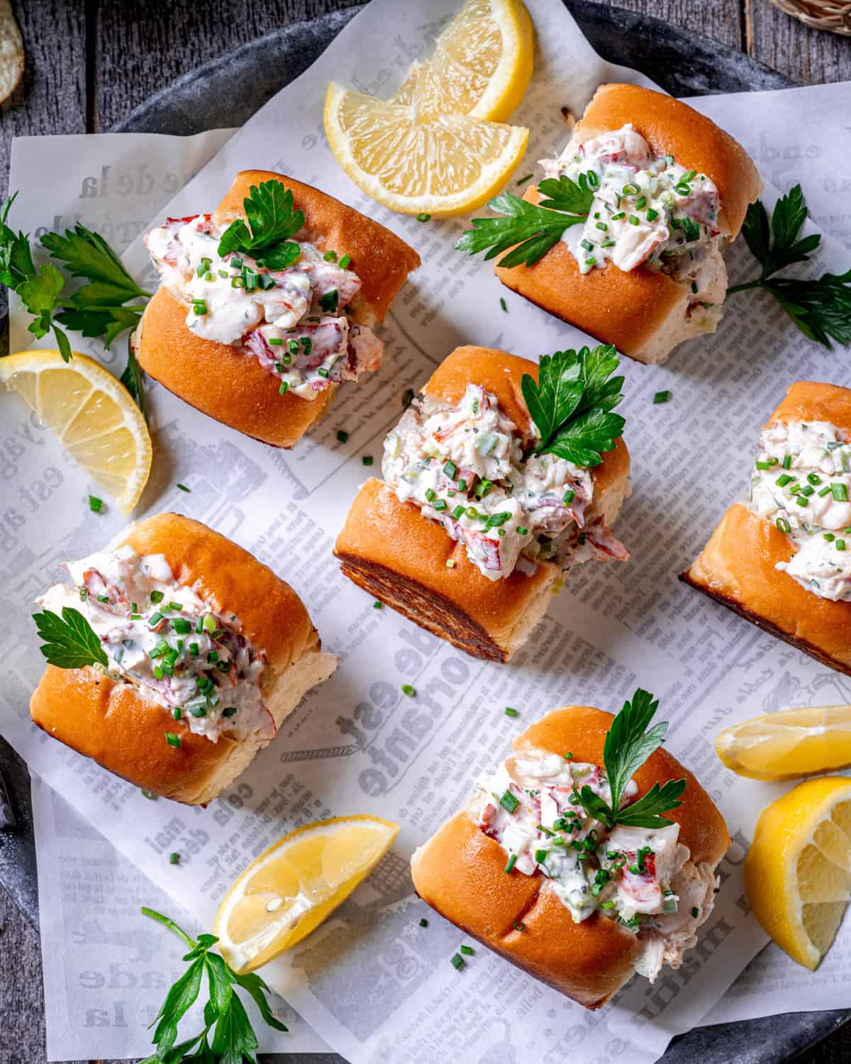 Mini New England Lobster Rolls with Jalapeño Dressing
